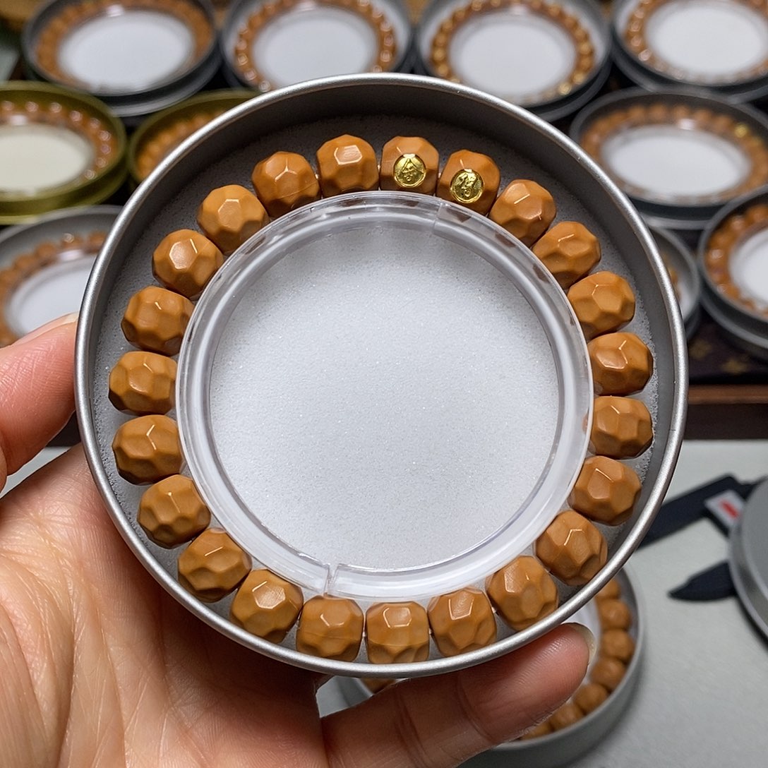 猴头核桃手串332号11左右18K双标黑金无相全品