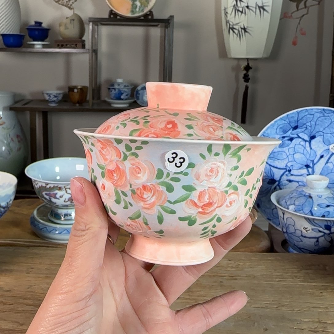 杯景德镇陶瓷柴烧多人