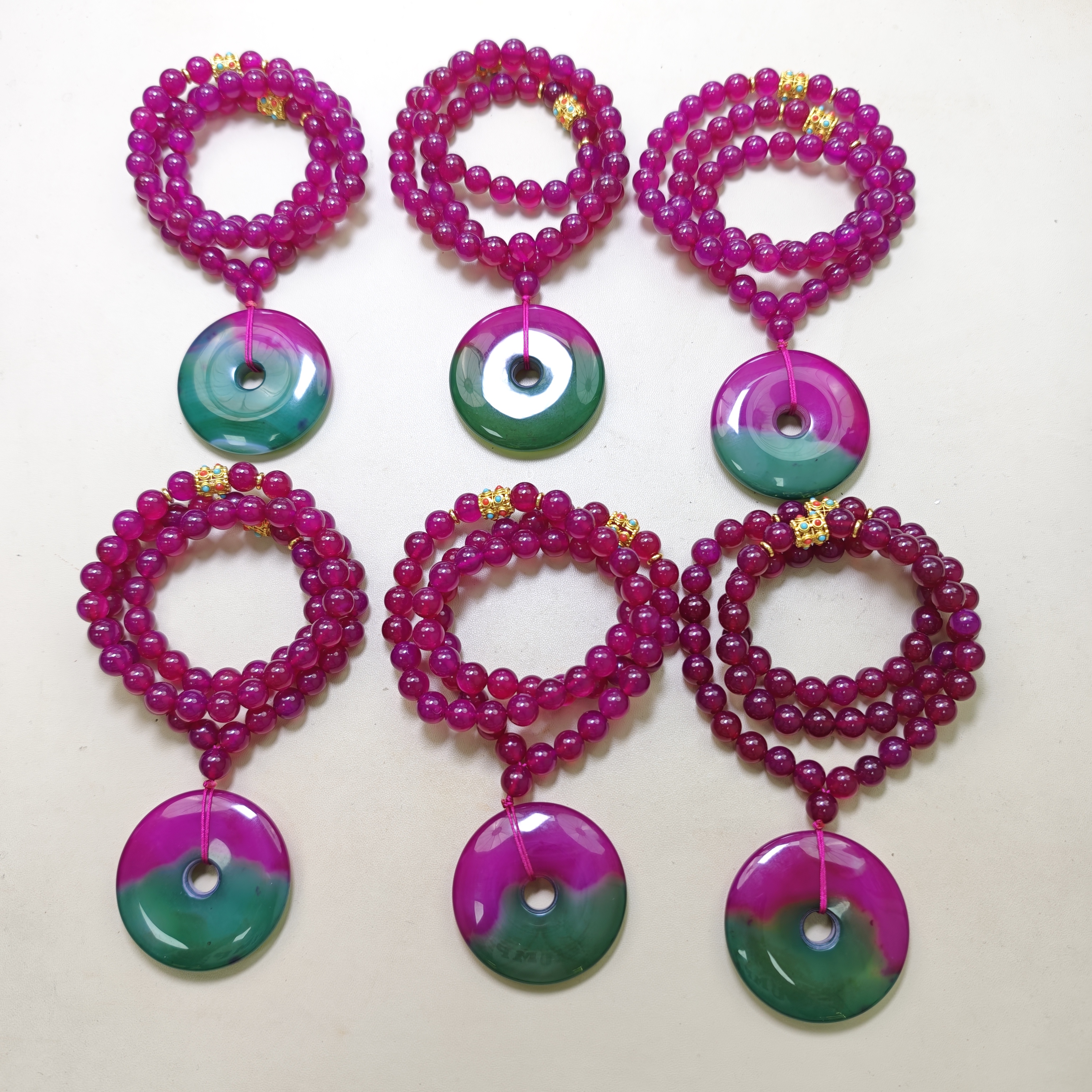 盛世典藏天然皇家血离子平安扣项链-多样性发货 拍一发一