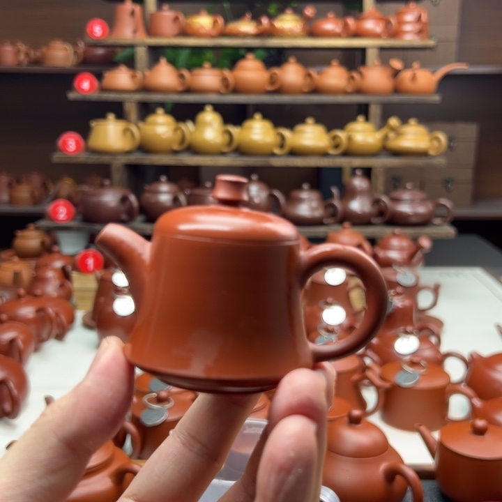 林***店紫砂茶壶薄胎金钟壶50毫升