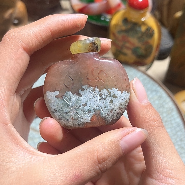 紫金钵盂菩提把件