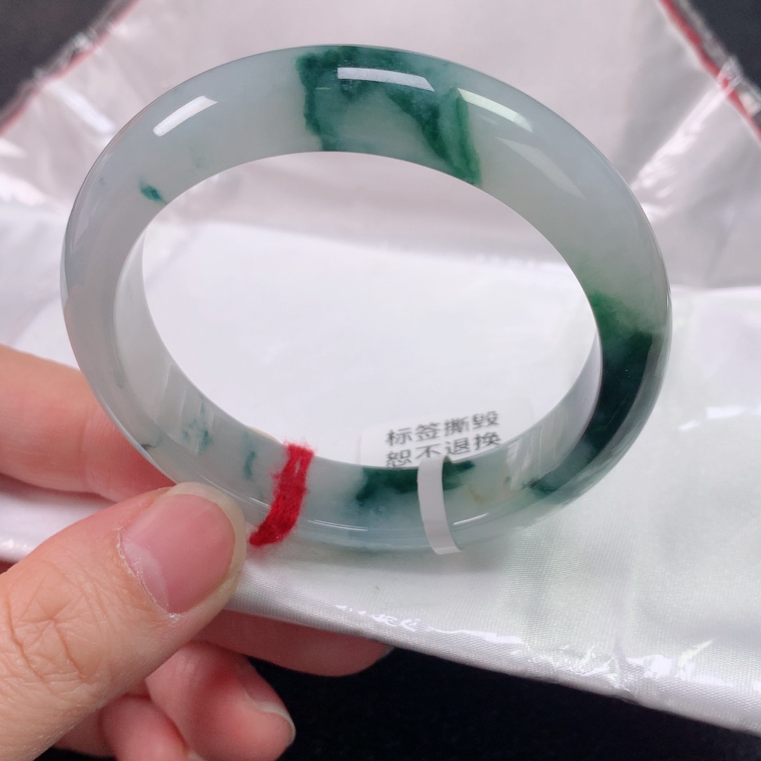 未镶嵌手镯翡翠缅甸天然翡翠手镯5253 