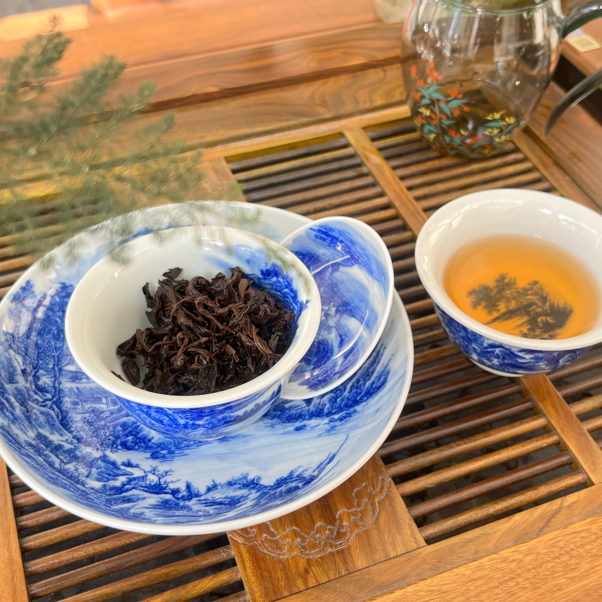 景德镇青花山水套组