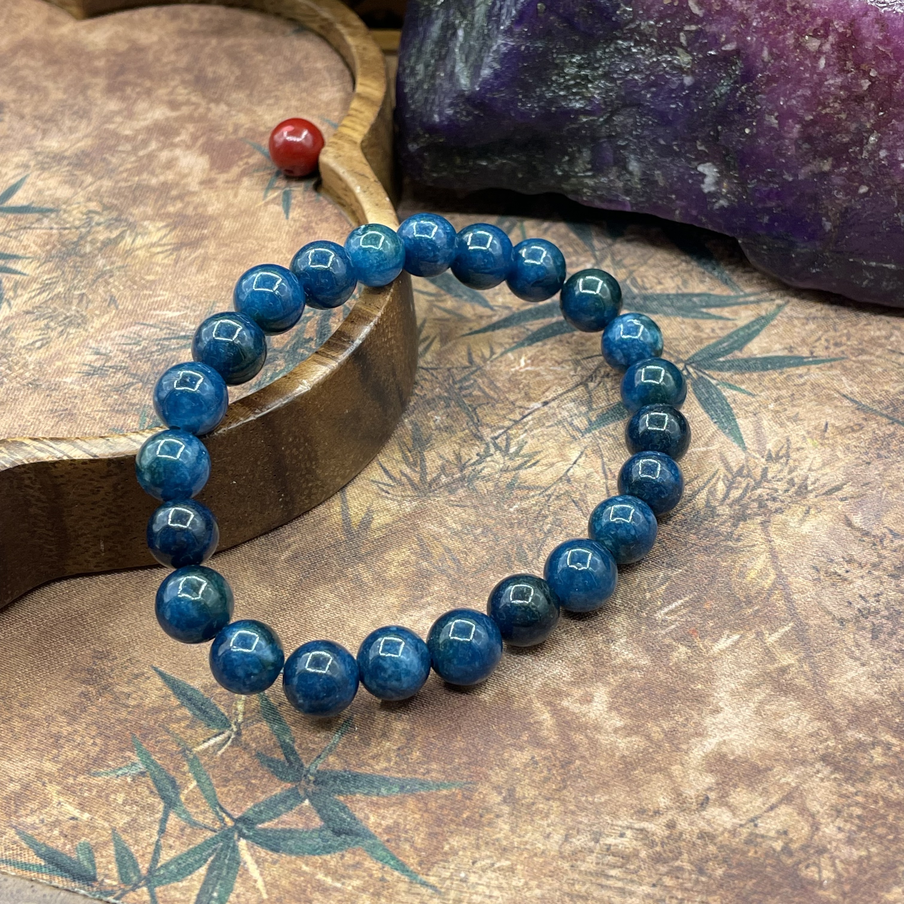 含辰砂工艺品【繁花珠宝甄选】蓝舒手链HX60049