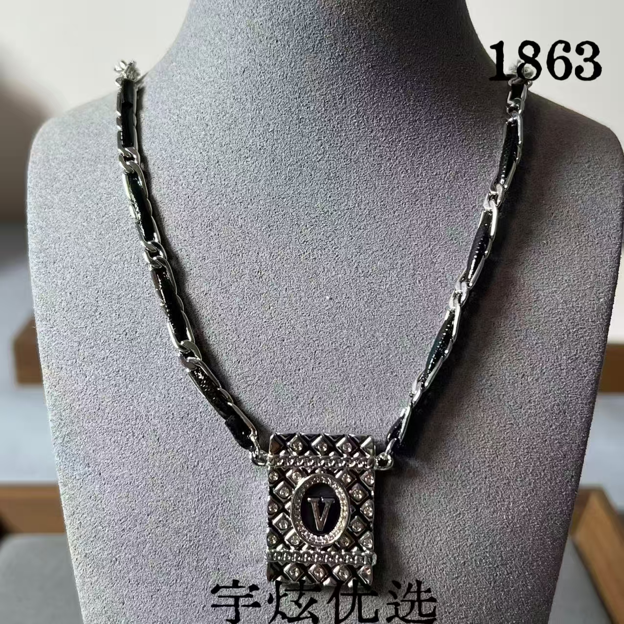 黄铜布艺项链 锁骨链时尚百搭项链1863