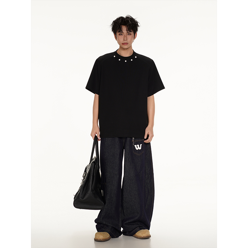 LK正品 ins圆领潮流痞帅CityBoy短袖cleanfit百搭T恤