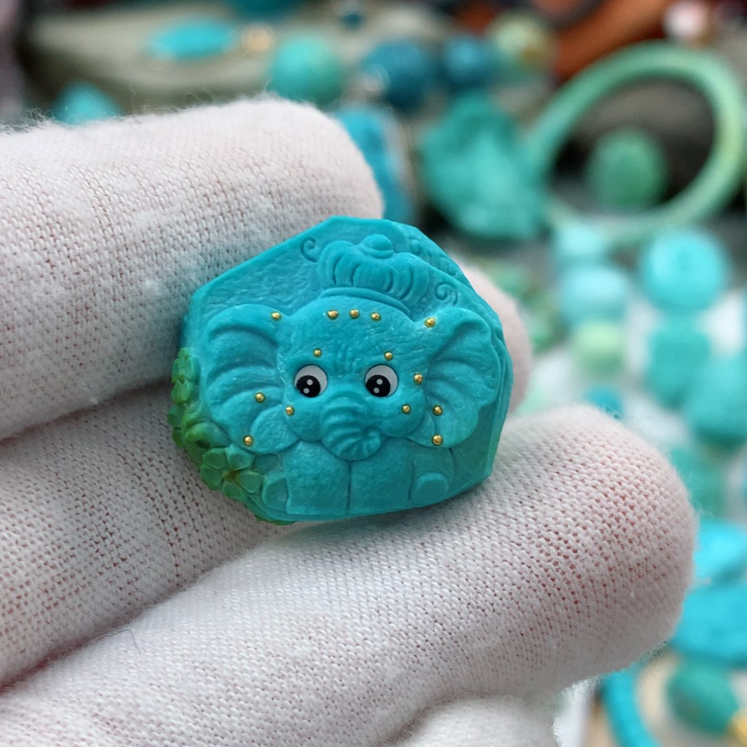 绿松石珠宝奇石未镶嵌