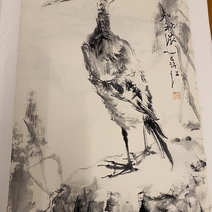 国画水墨丹青画卷作品