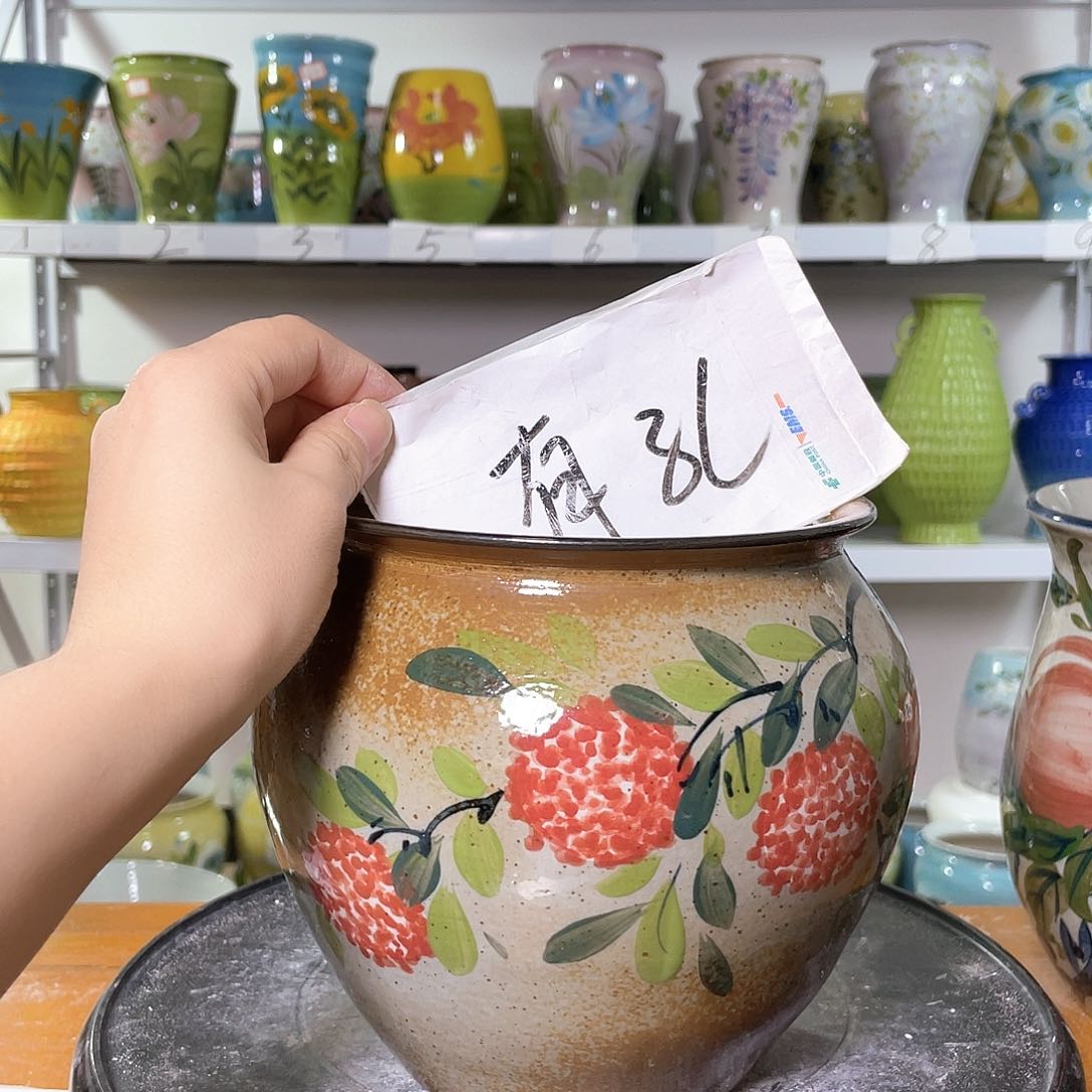 景德镇陶瓷花盆花器暇258