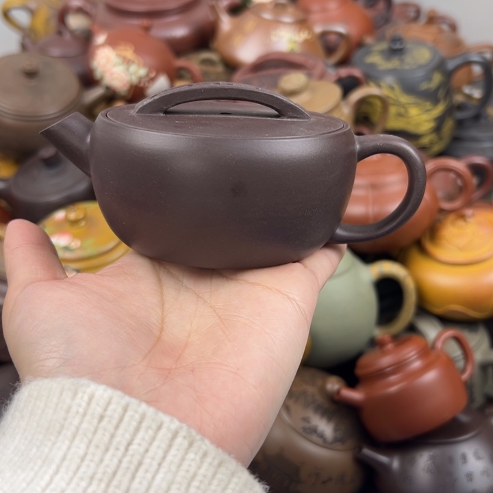 茶壶紫砂盖子微磕