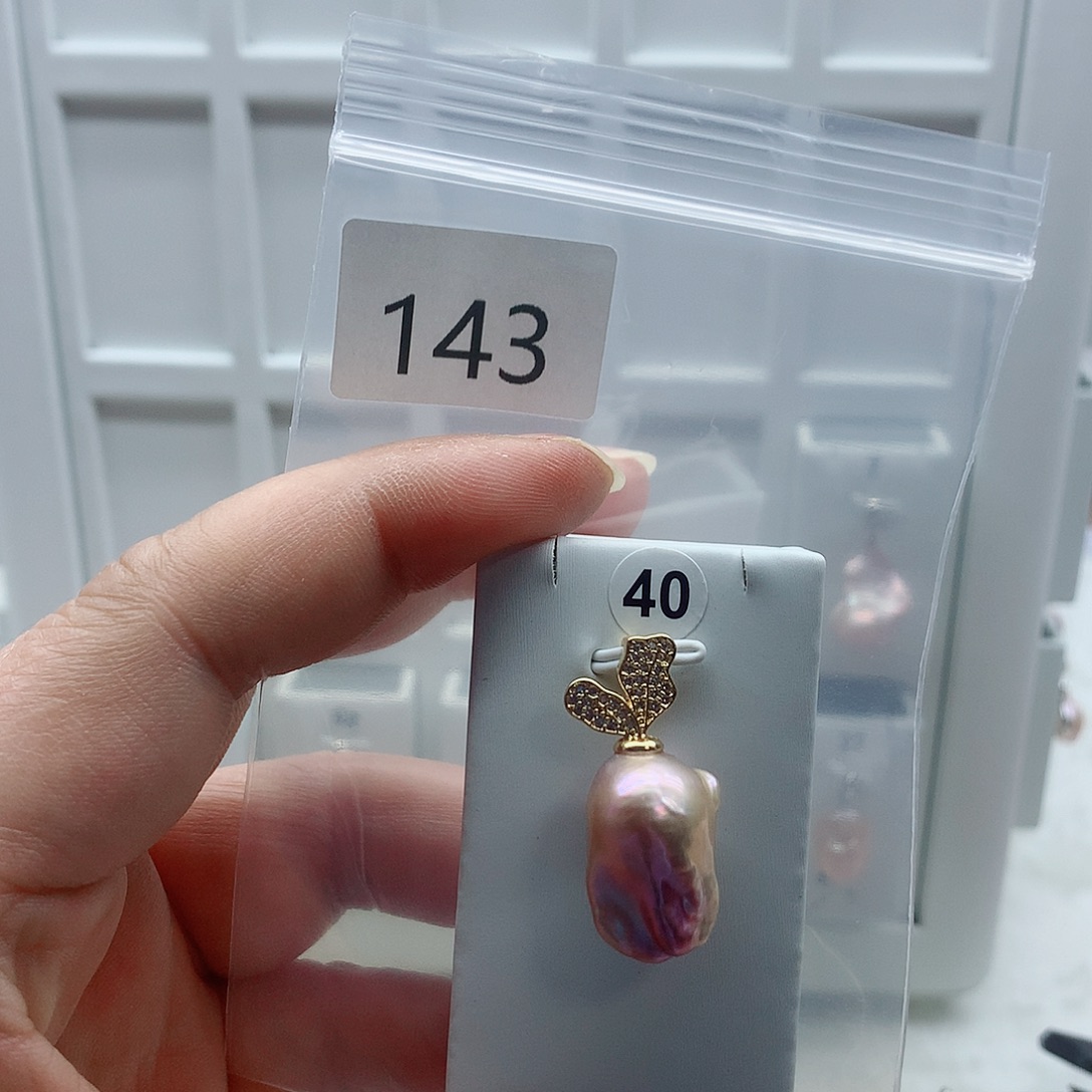 合金吊坠(不含链)淡水珍珠