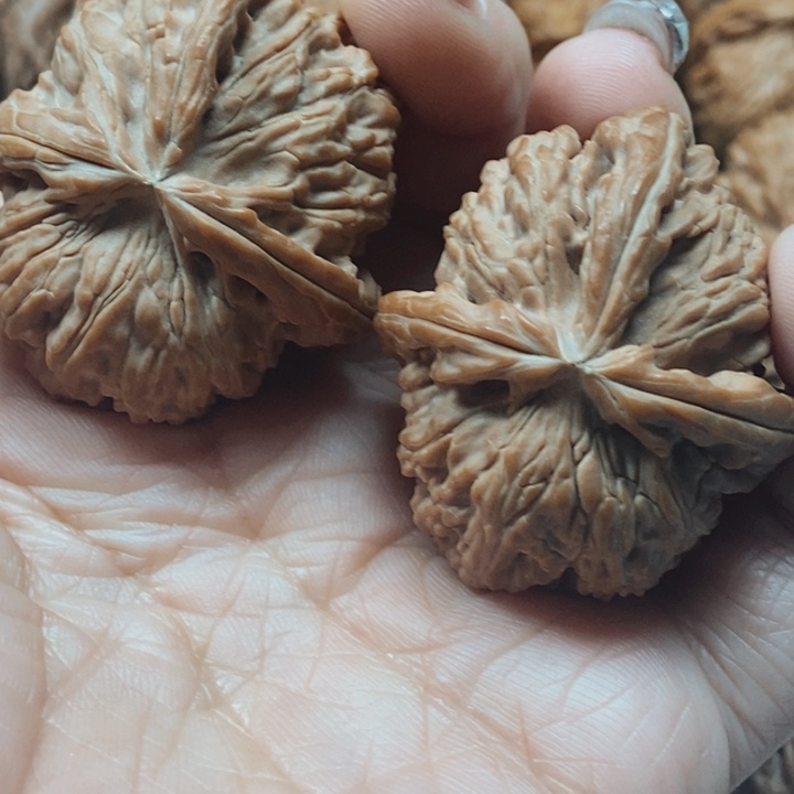 A***A文玩核桃吊坠白狮子