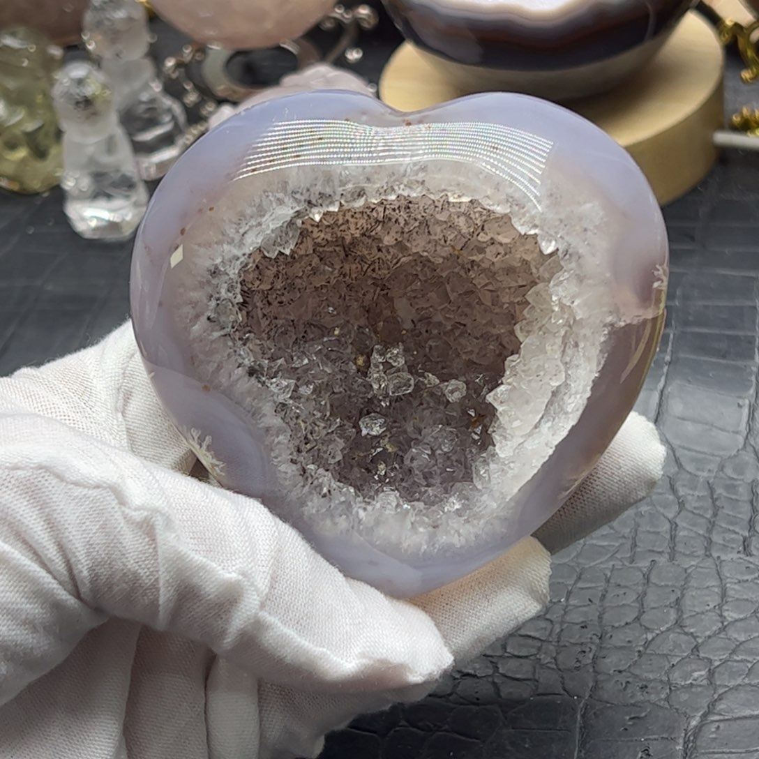 未镶嵌水晶珠宝半成品全抛窝窝爱心79