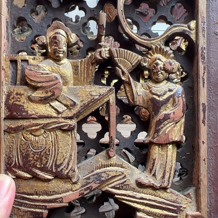 梅***堂木湖南木雕作品摆件