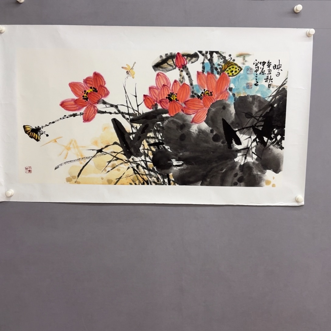 国画艺术家真人手绘