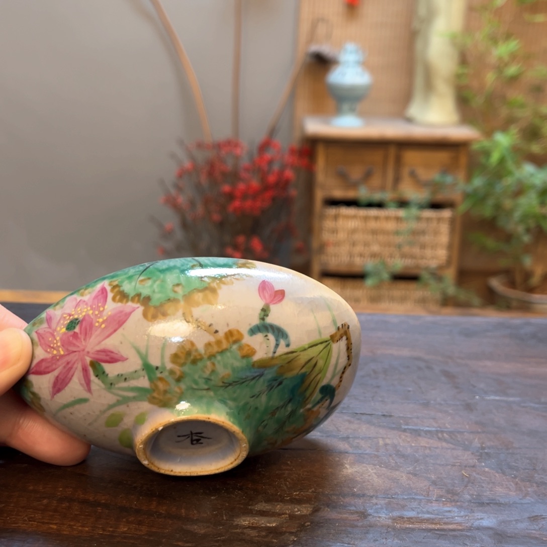 杯柴烧手工手绘陶瓷