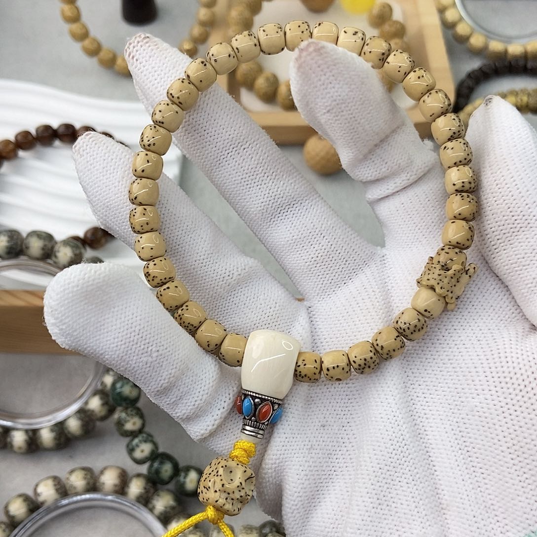 星月菩提手串打*人7双留白手持