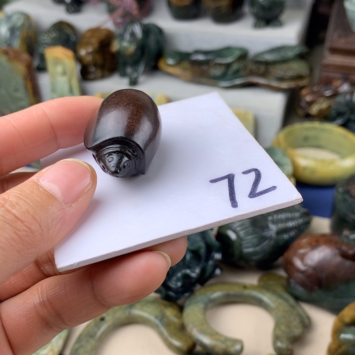 岫岩河磨玉（透闪石质玉）挂件未镶嵌改*