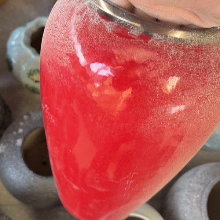 中温中国红金边高28口径12