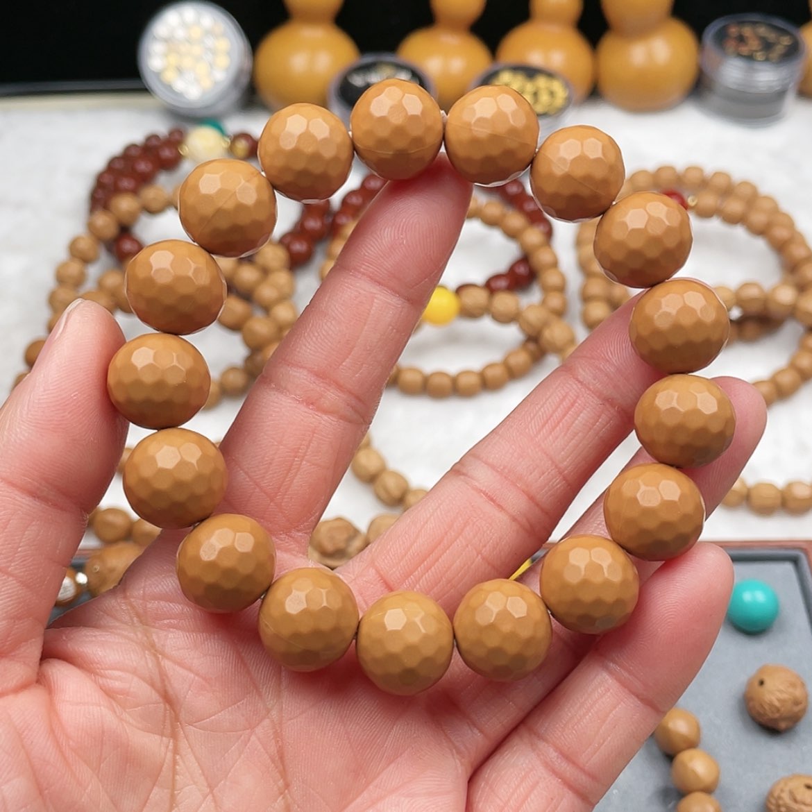 【闪购商品】猴头核桃手串猴头核桃精品钻石面