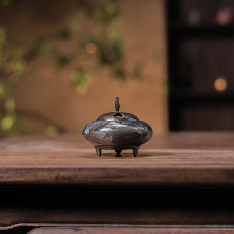 【九姐爱喝茶】灵犀斑铜香炉（春喜铜0404）