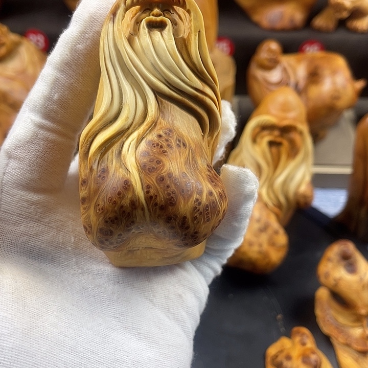 柏木（崖柏）寿星手把件