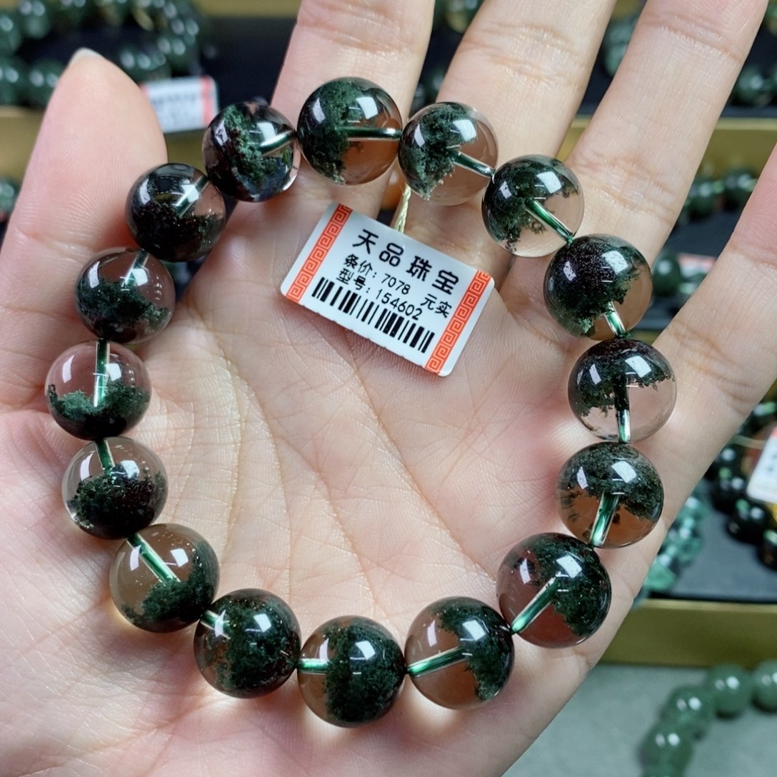 水晶手串未镶嵌1**5绿幽灵154602