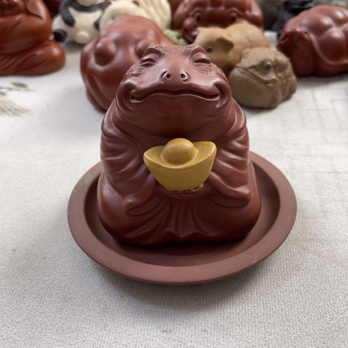 【闪购商品】紫砂茶宠流***头紫砂蟾仙