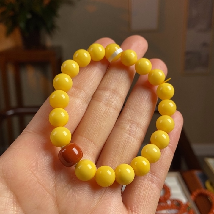 琥珀手链未镶嵌蜜蜡手串9