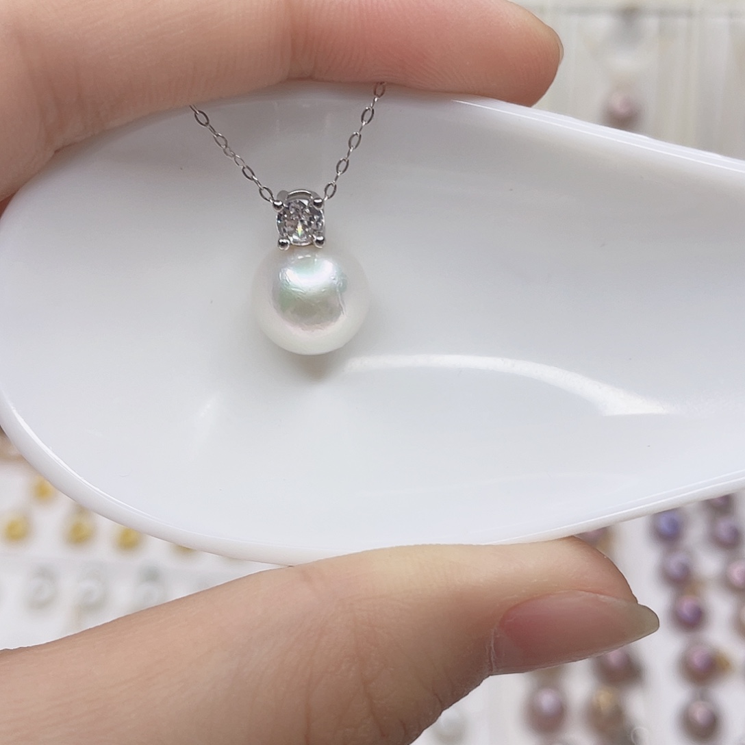 淡水珍珠吊坠(赠链)合金