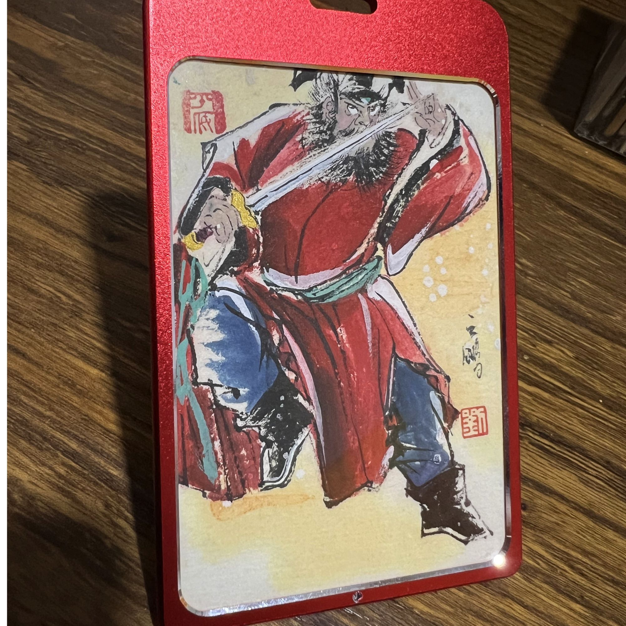 钟馗手绘贺卡老师亲自绘制