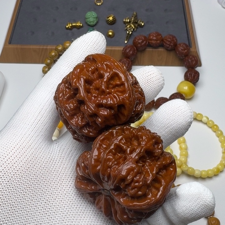 吊坠文玩核桃大粗筋核桃精配