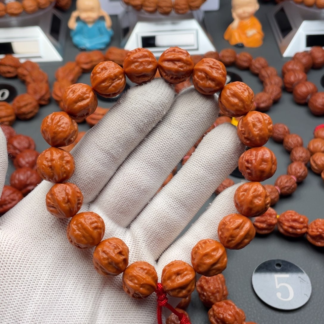 手串文玩核桃野生核桃小龙脊京八棱秋子手持