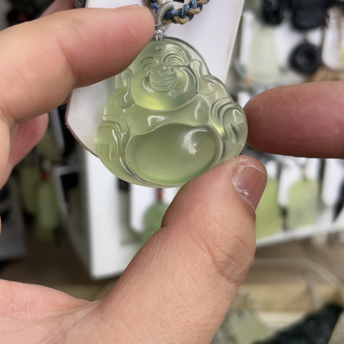 【闪购商品】岫玉颈饰未镶嵌旭*.佛