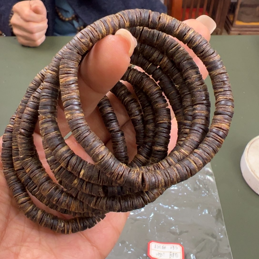 沉香手串海南老白棋沉水片珠卡6/5g单圈多样性发一