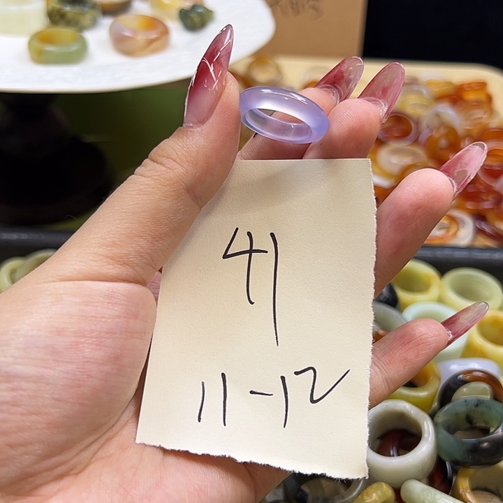 玛瑙/玉髓未镶嵌戒指