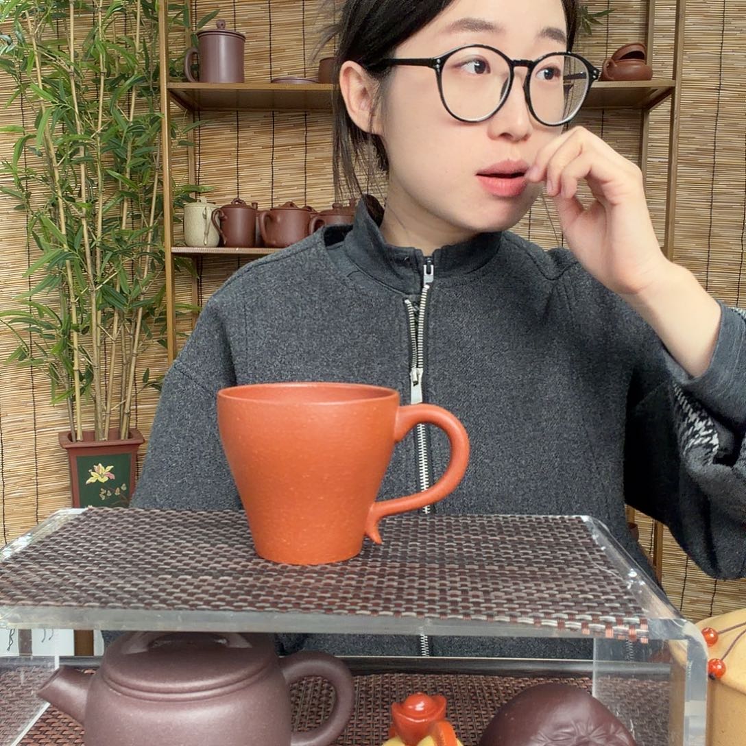 紫砂茶壶原矿红降坡马克主人杯一个200CC左右没礼盒