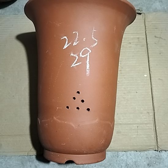 紫砂红泥莲花金钟一个