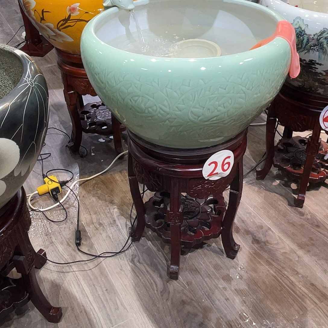 马***哥陶瓷精品鱼缸福利价凳式款