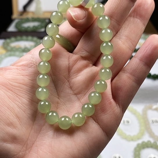 和田玉手串未镶嵌8mm 