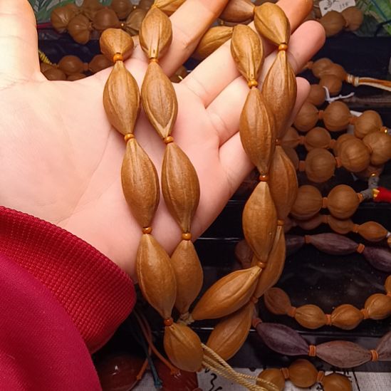 橄榄核手串/手链橄榄核三花铁核柳叶脖挂1.6