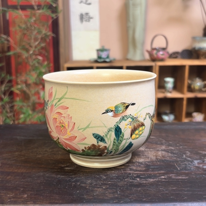 柴烧纯手工手绘陶瓷