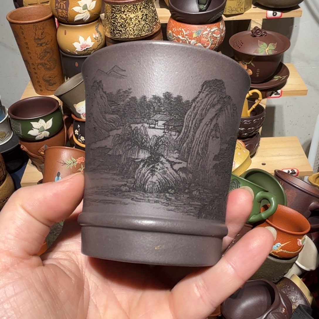 紫砂茶杯宜兴紫砂主人杯