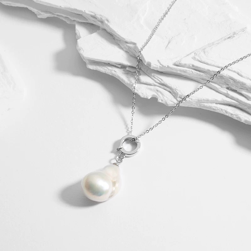 巴洛克珍珠送925银链子