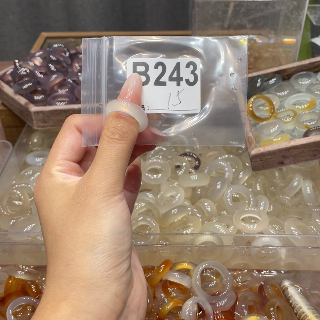 玛瑙/玉髓未镶嵌戒指243