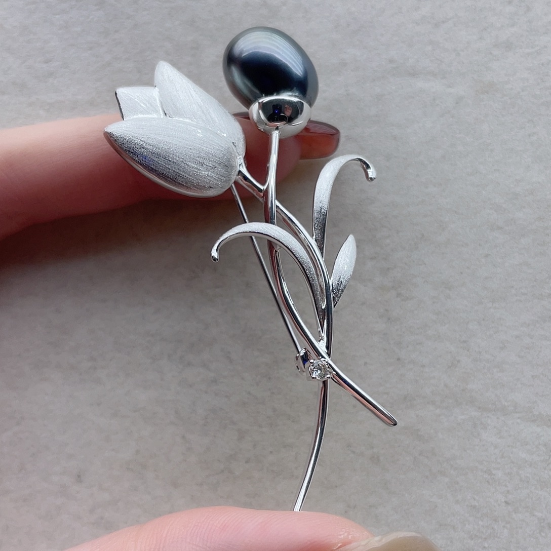 胸针16海水珍珠未镶嵌