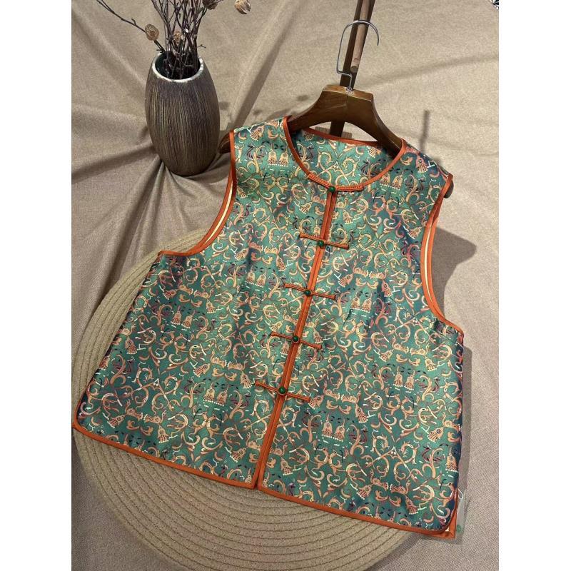 张和才【龙凤共舞麦穗】名家高定民族风国风古韵马甲24043