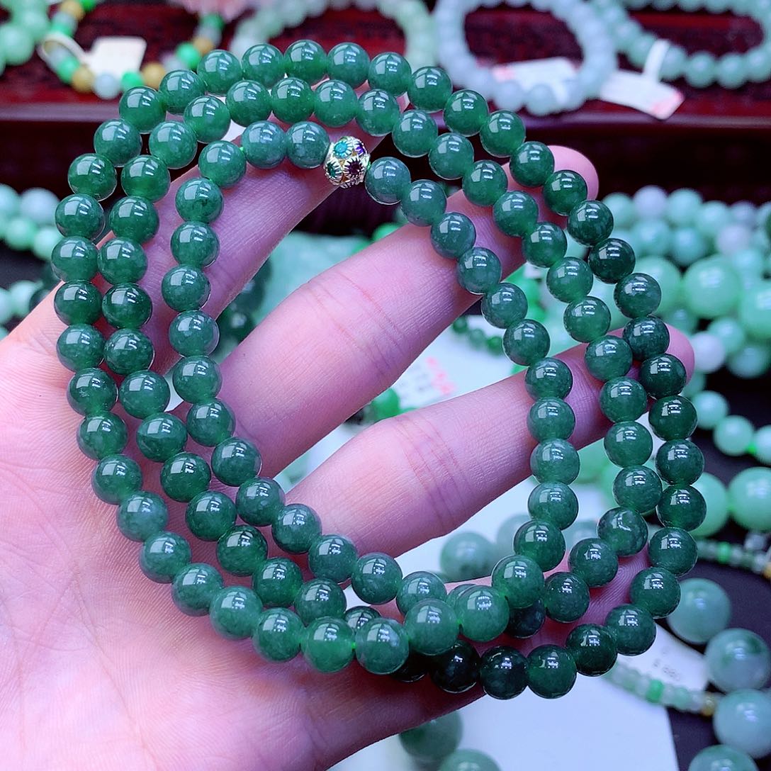 翡翠未镶嵌毛衣链