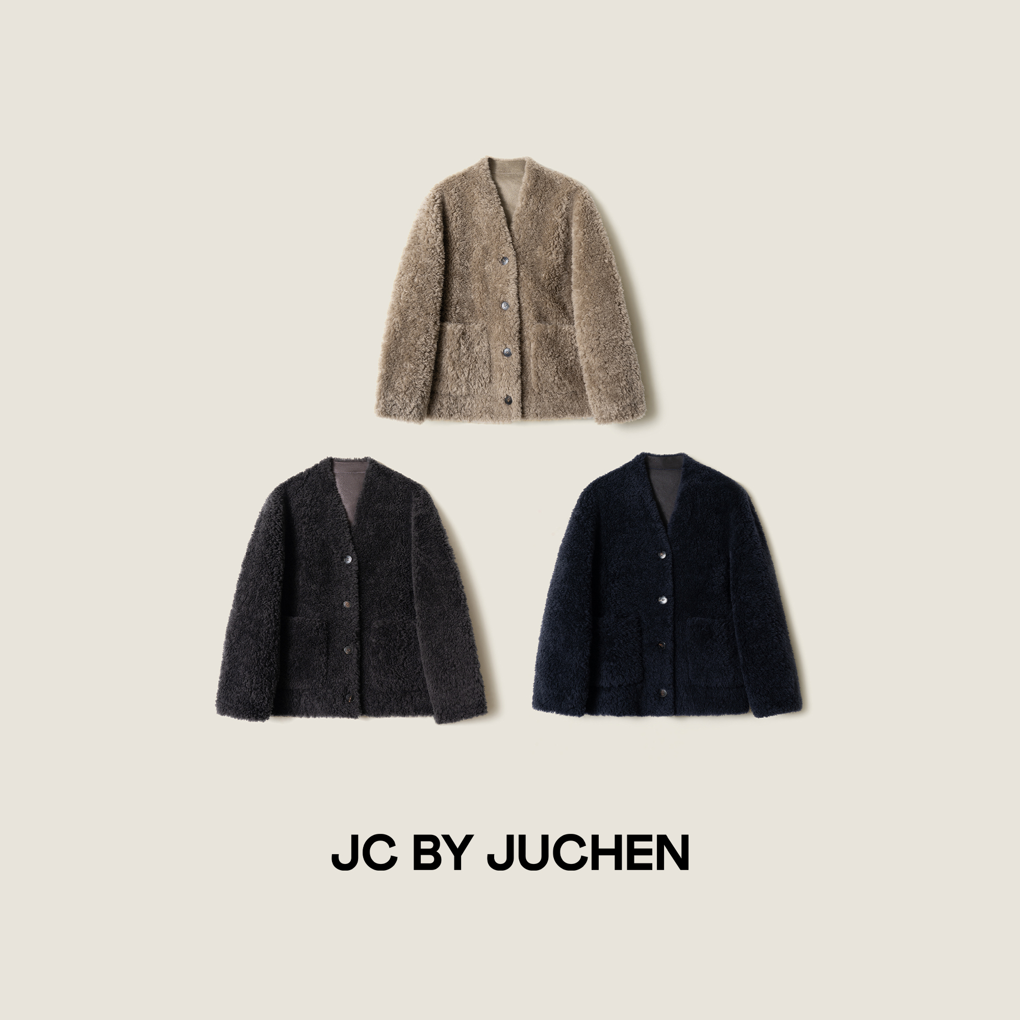 “北海道生巧”软糯升级实力御寒羊毛泰迪大衣外套 FW2571-62