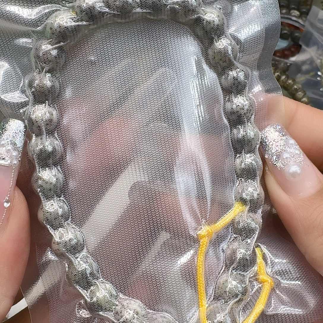 星月菩提手串18高端黑灰星月菩提糖豆手持0.9